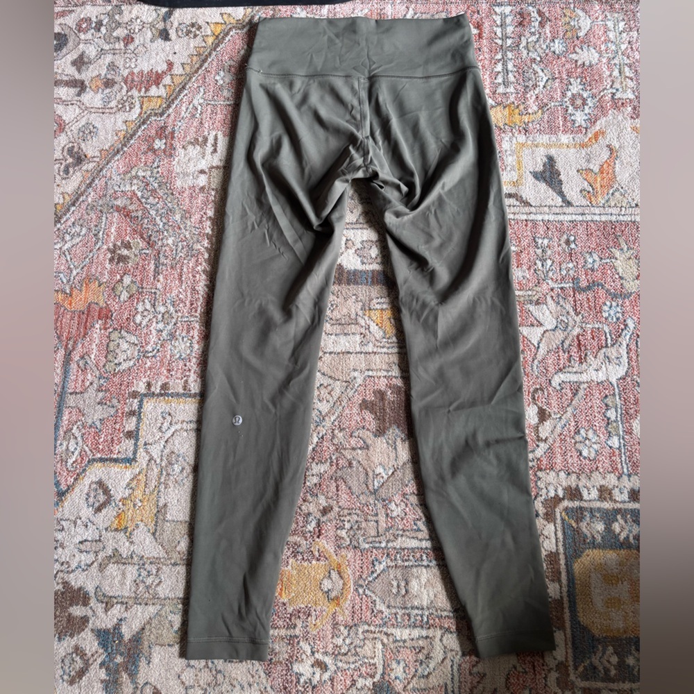 Lululemon Wunder Train leggings in green/sage sz 10